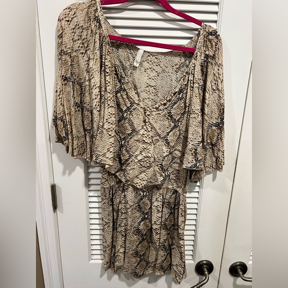 VIX Snakeskin Print Coverup Size S